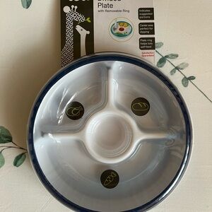 OXO tot Blue Divided Plate with Removable Ring